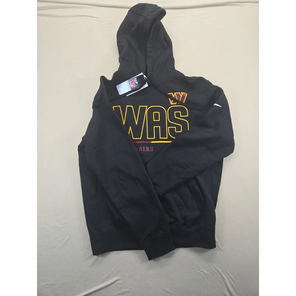 Nike Mens NFL NWT Washington Commanders Men's S Black Hoodie Fleece Sweatshirt